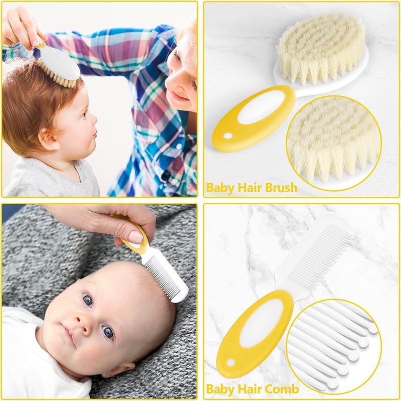 POPYJAN Baby Healthcare and Grooming Kit for Newborn Kids, 24PCS Upgraded Safety Baby Care Kit, Newborn Nursery Health Care Set, Baby Care Products (Yellow) - Image 2